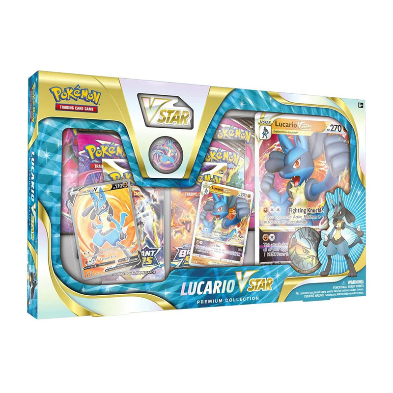 Pokemon TCG : Lucario VSTAR Premium Collection - بطاقة بوكيمون